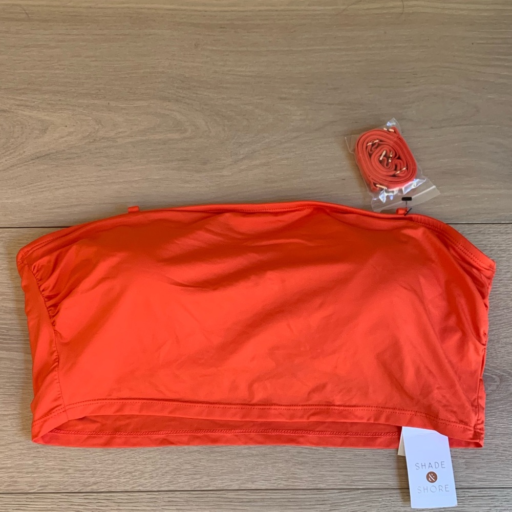 NWT Shade and Shore Bandeau bikini top
